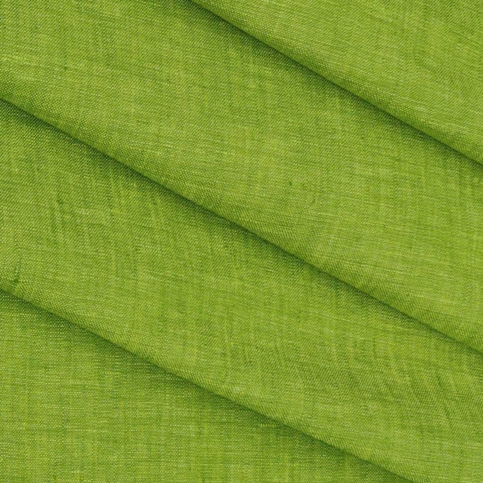Shirt Fabric Raymond Pure Linen Plain Colour Chilli Green